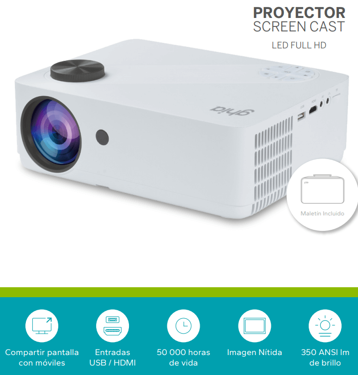 VIDEO PROYECTOR GHIA 350 ANSILM